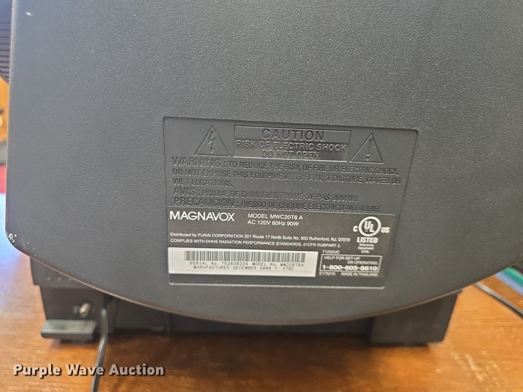 image for item EK2079 Magnavox MWC20T6A television