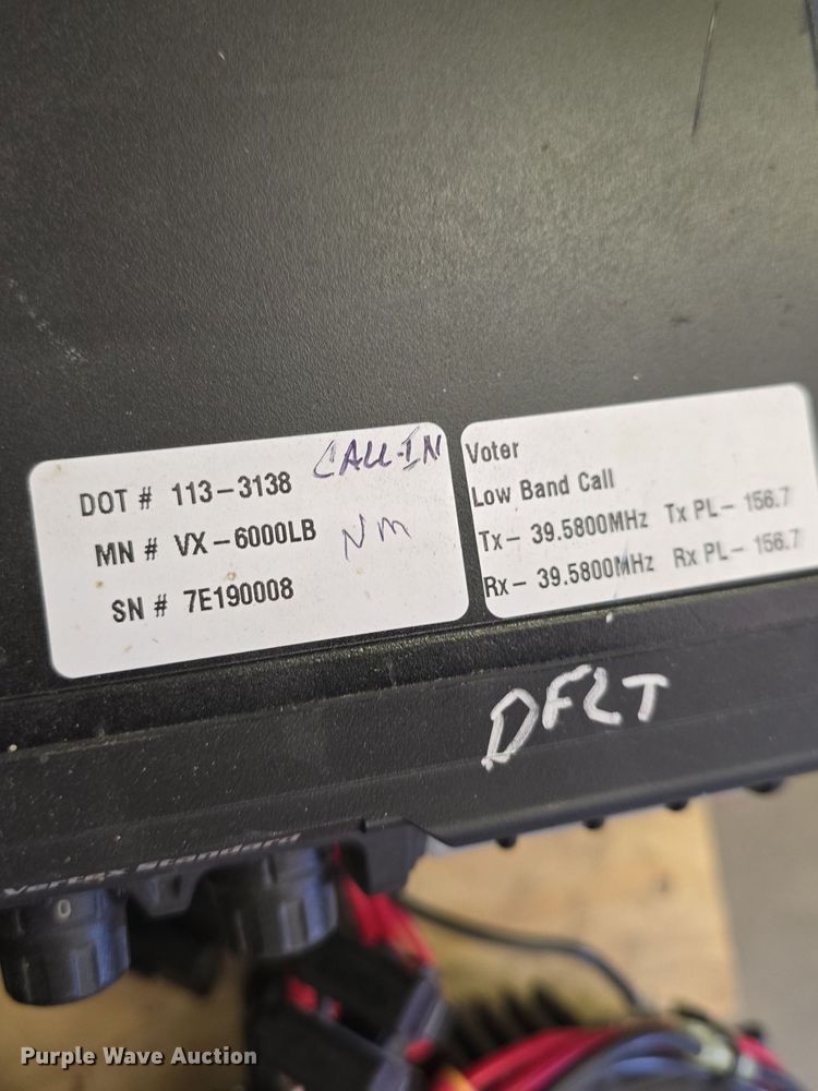 image for item EK2089 (23) Vertex VX-6000LB lowband radios