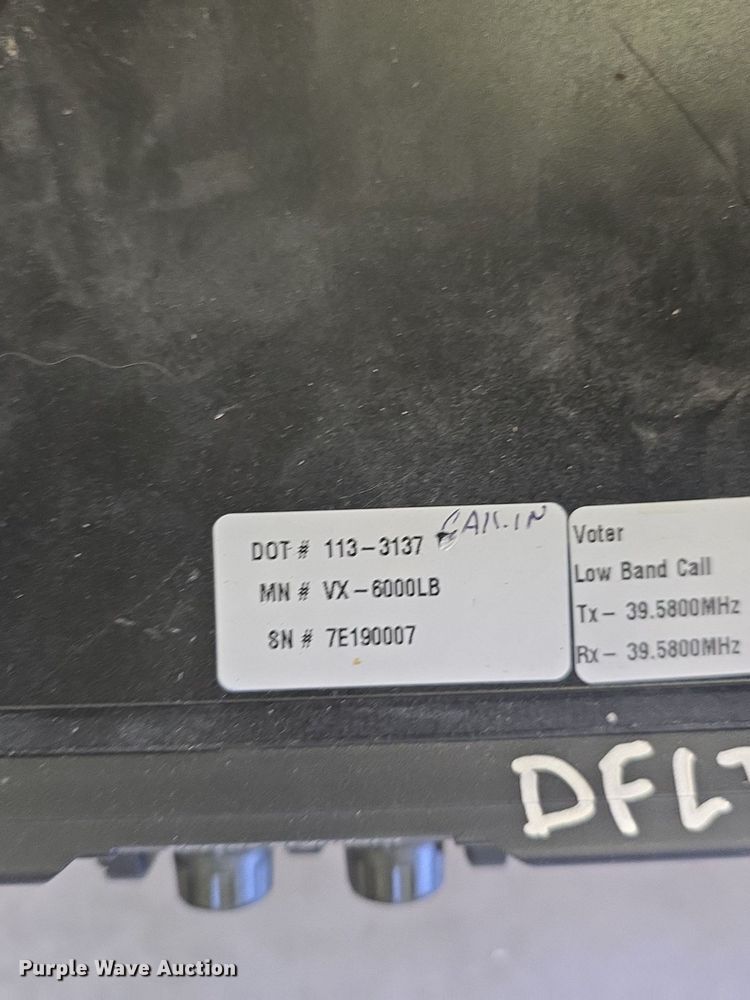 image for item EK2089 (23) Vertex VX-6000LB lowband radios