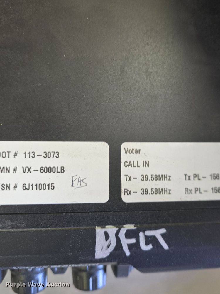 image for item EK2089 (23) Vertex VX-6000LB lowband radios