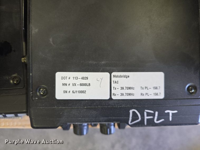 image for item EK2089 (23) Vertex VX-6000LB lowband radios