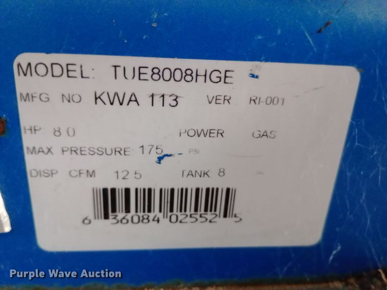 image for item NY9548 Puma TUE8008HGE air compressor