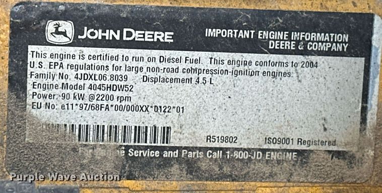 image for item OM9700 2005 John Deere 444J wheel loader