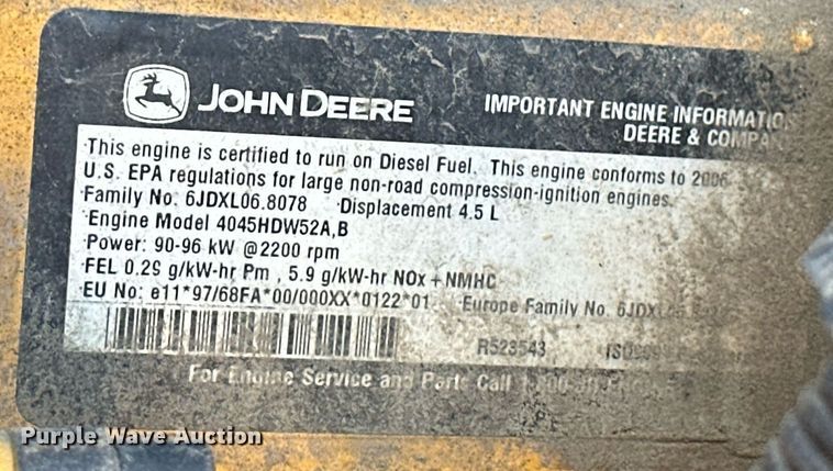 image for item OM9701 2006 John Deere 444J wheel loader