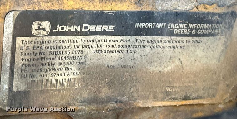image for item OM9703 2005 John Deere 444J wheel loader