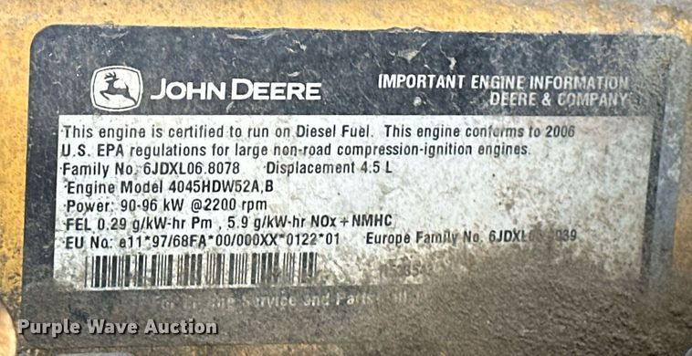 image for item OM9705 2006 John Deere 444J wheel loader