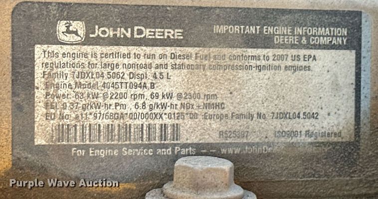 image for item OM9709 2007 John Deere 310J backhoe