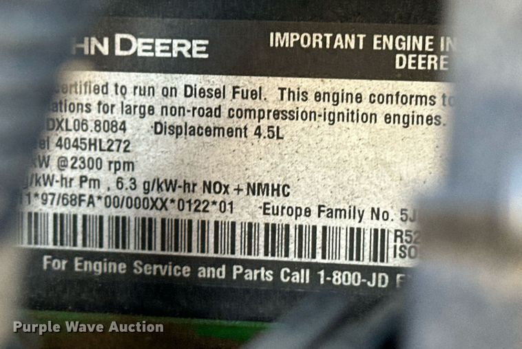 image for item OM9713 2006 John Deere 6415 tractor