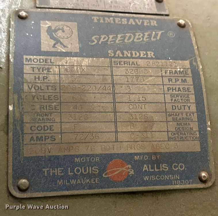 image for item DD3241 Timesaver Speed Belt Top 30V Sander