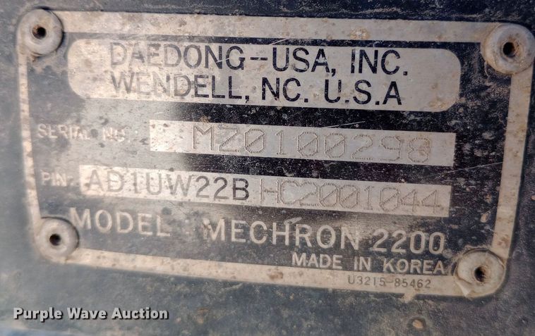 image for item DH1378 2013 Kioti Mechron 2200 utility vehicle