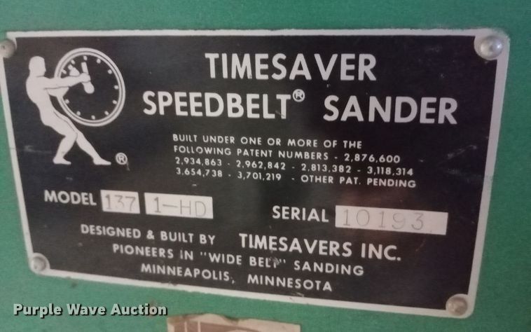 image for item DH1458 Timesaver 137 1-HD Speedbelt sander