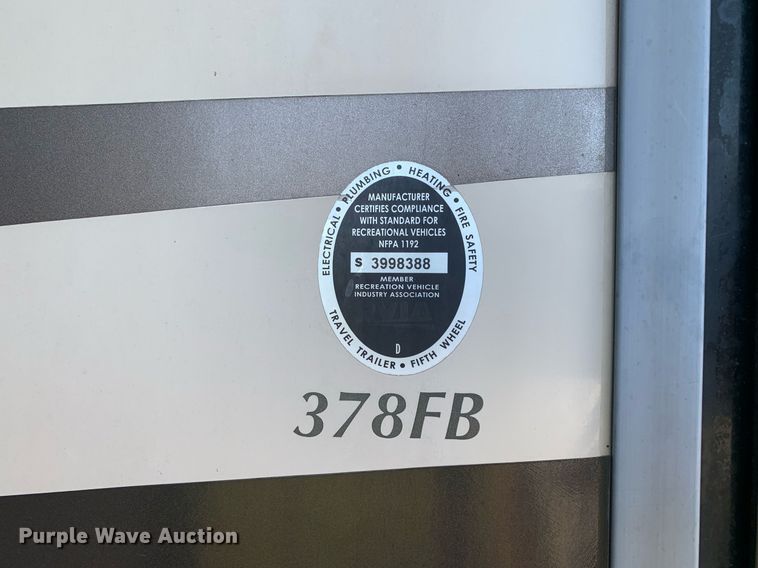 image for item DM1811 2016 Forest River 378FB camper