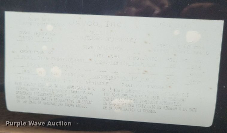 image for item DN3520 2015 Jayco Siesmic Wave 310 toy hauler camper