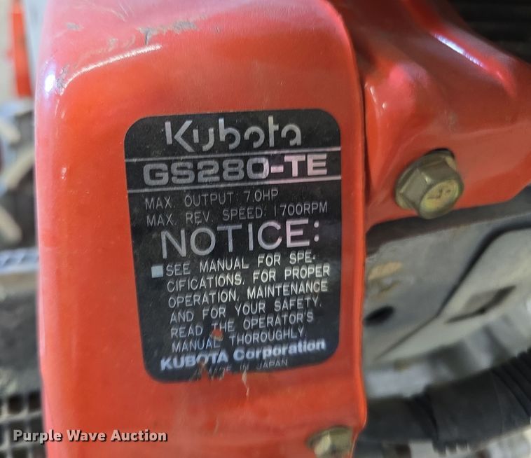 image for item DO5536 Kubota AT70S rear tine tiller