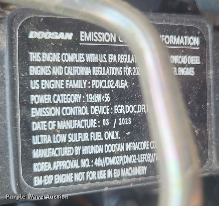 image for item DQ3673 Doosan  D25S-9 forklift