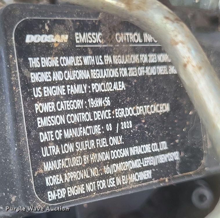 image for item DQ3674 Doosan  D25S-9 forklift