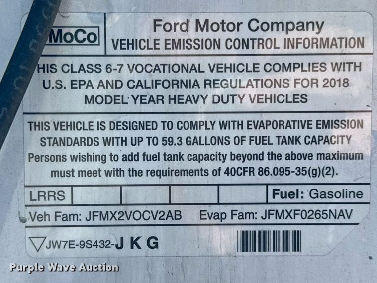 image for item DT2023 2018 Ford F650 Super Duty  box truck