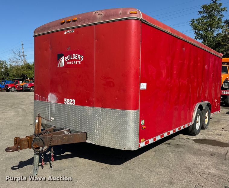 image for item DT2034 2001 Hilbilt Trailers enclosed cargo trailer