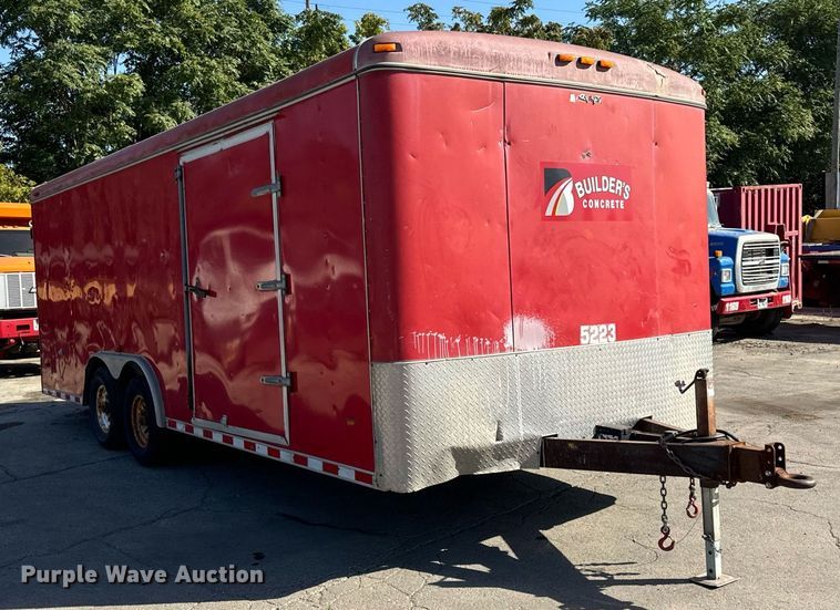 image for item DT2034 2001 Hilbilt Trailers enclosed cargo trailer