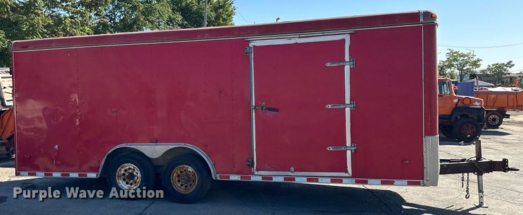 image for item DT2034 2001 Hilbilt Trailers enclosed cargo trailer