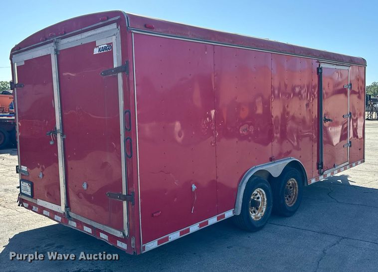 image for item DT2034 2001 Hilbilt Trailers enclosed cargo trailer