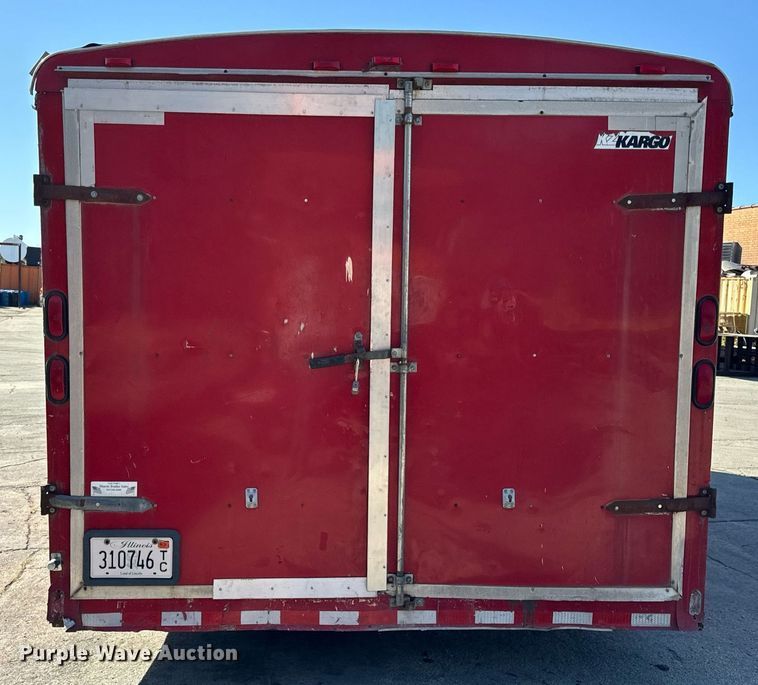 image for item DT2034 2001 Hilbilt Trailers enclosed cargo trailer