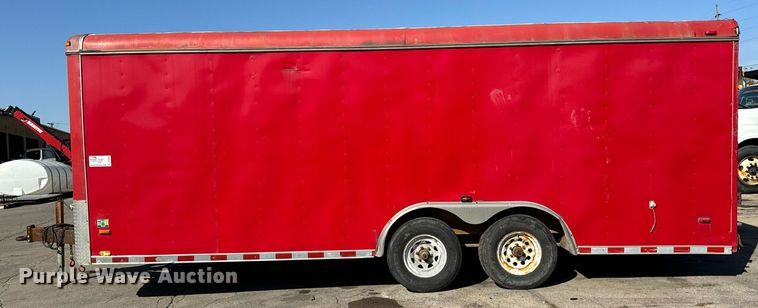 image for item DT2034 2001 Hilbilt Trailers enclosed cargo trailer