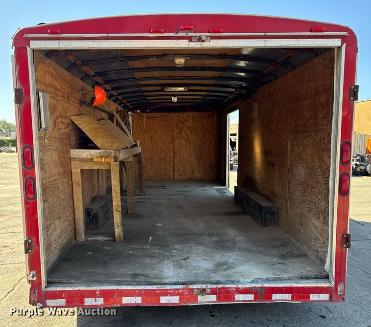 image for item DT2034 2001 Hilbilt Trailers enclosed cargo trailer