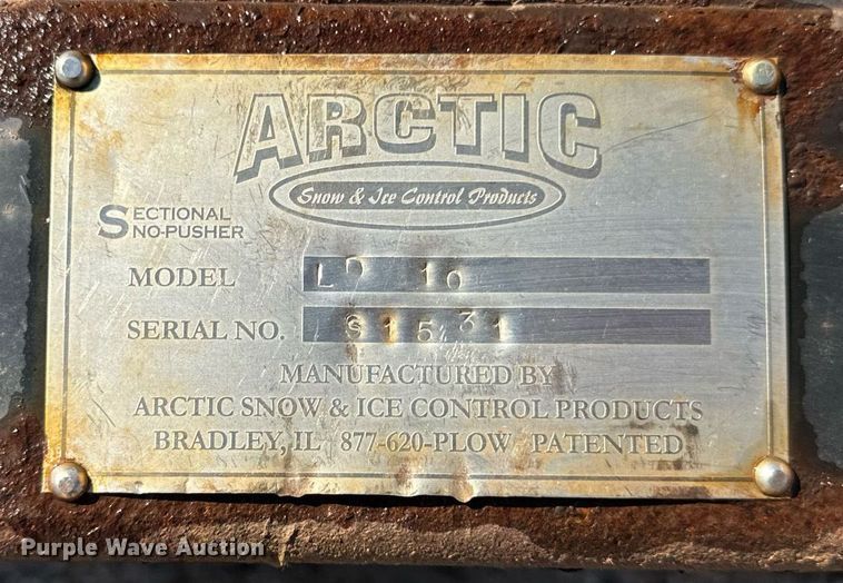image for item DV5984 Arctic  LD10 skid steer snow pusher