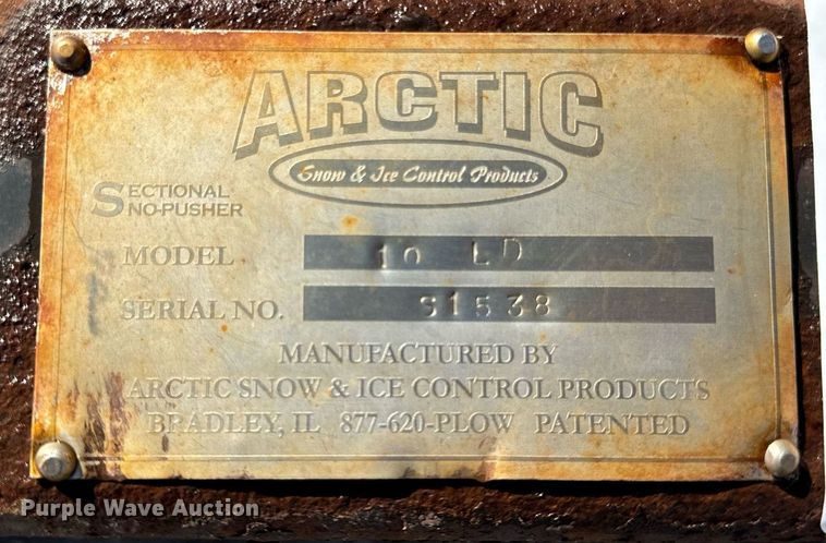 image for item DV5985 Arctic  LD10 skid steer snow pusher