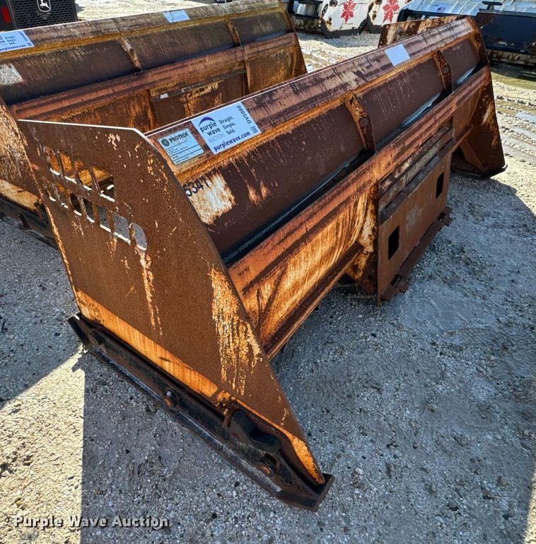 image for item DV5986 ProTech  IS10S skid steer snow pusher