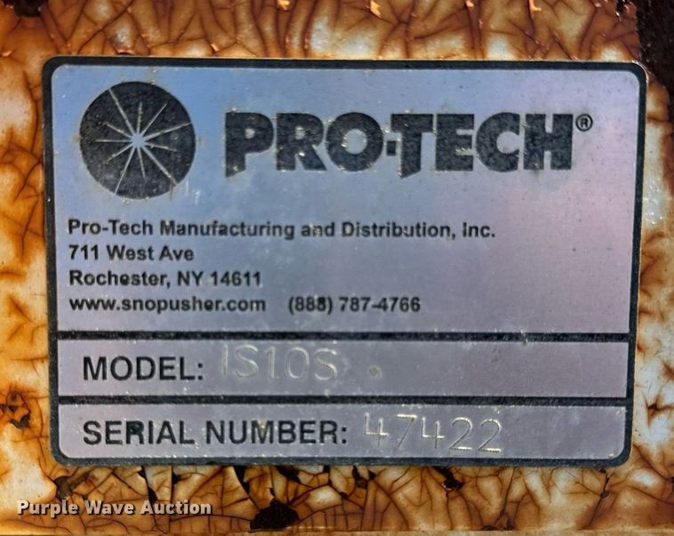 image for item DV5989 ProTech  IS10S skid steer snow pusher