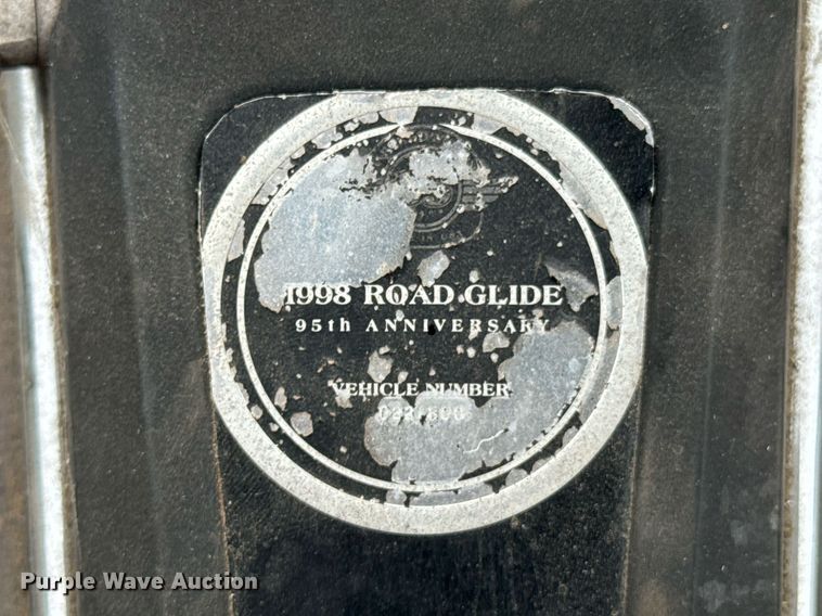 image for item DX1349 1998 Harley Davidson 95th Anniversary Road Glide motorcycle