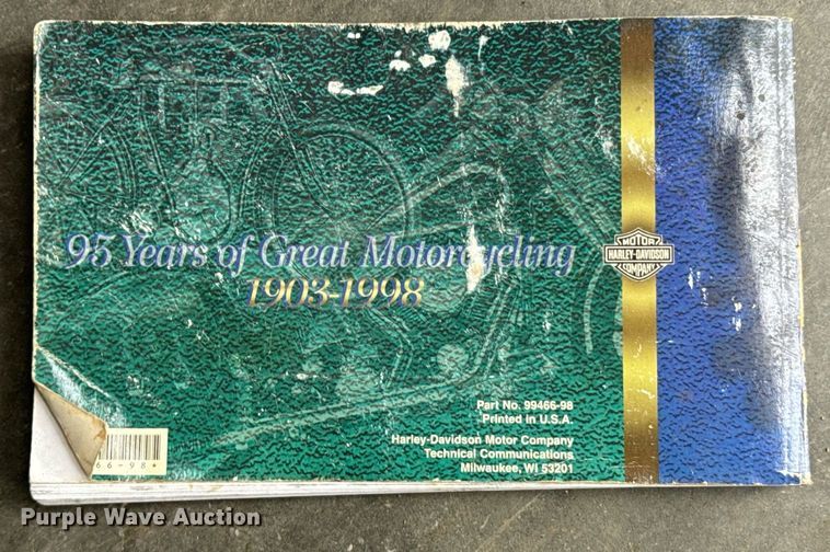 image for item DX1349 1998 Harley Davidson 95th Anniversary Road Glide motorcycle