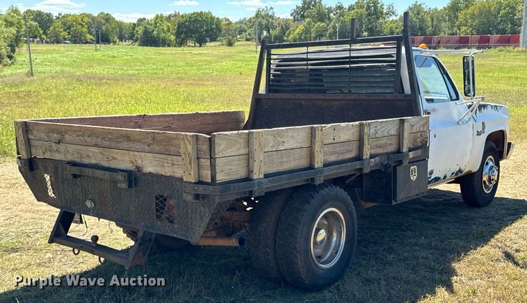 image for item DX1355 1988 Chevrolet Custom Deluxe 30 flatbed pickup truck