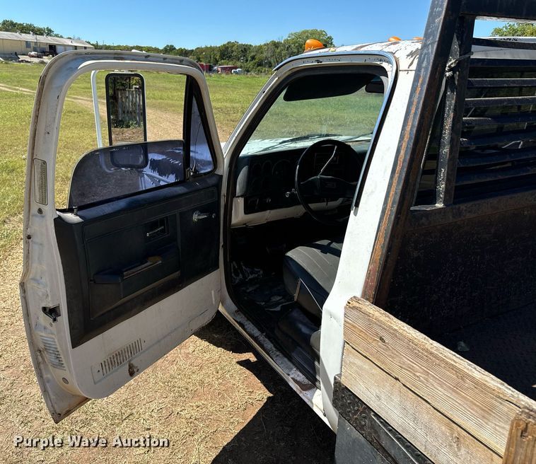 image for item DX1355 1988 Chevrolet Custom Deluxe 30 flatbed pickup truck