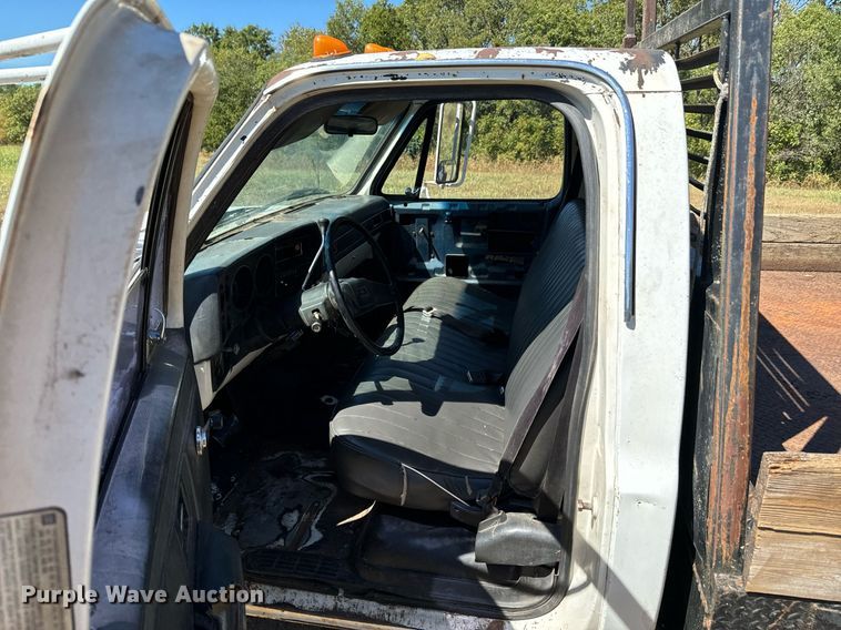 image for item DX1355 1988 Chevrolet Custom Deluxe 30 flatbed pickup truck