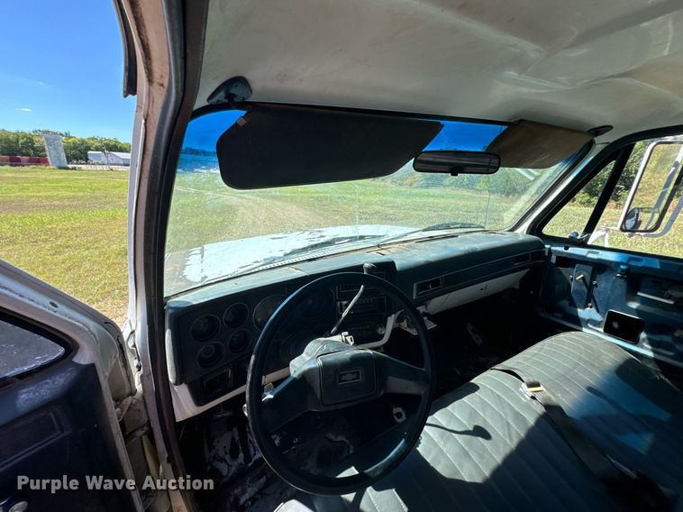 image for item DX1355 1988 Chevrolet Custom Deluxe 30 flatbed pickup truck