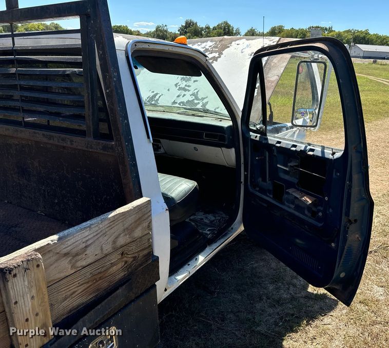 image for item DX1355 1988 Chevrolet Custom Deluxe 30 flatbed pickup truck