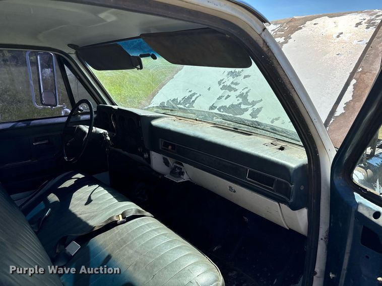 image for item DX1355 1988 Chevrolet Custom Deluxe 30 flatbed pickup truck