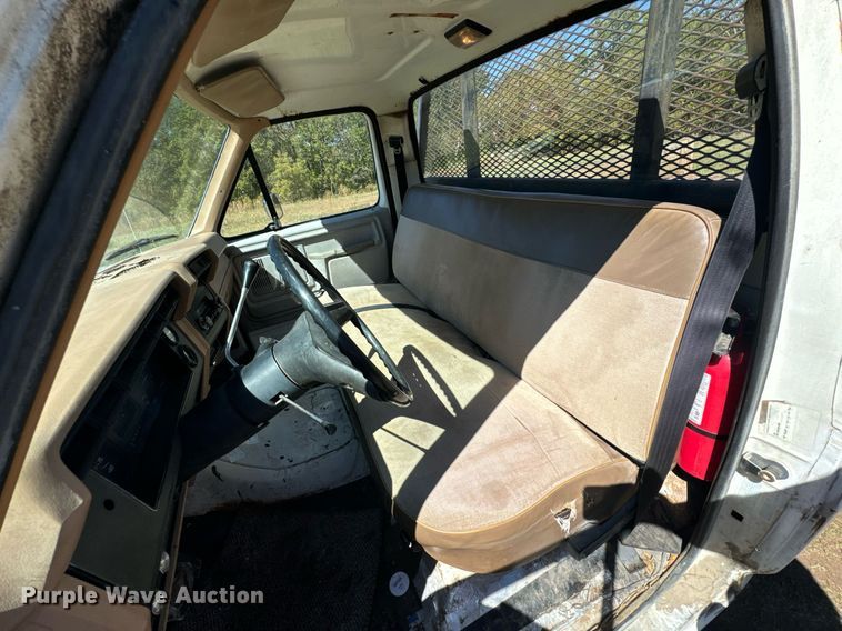 image for item DX1356 1984 Ford F350 dump flatbed pickup truck