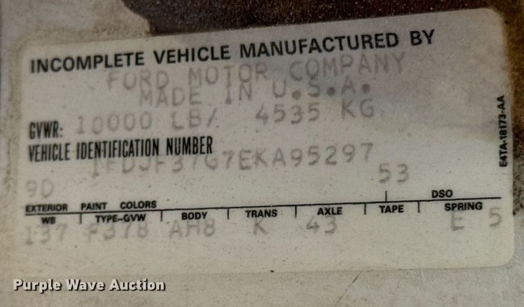 image for item DX1356 1984 Ford F350 dump flatbed pickup truck