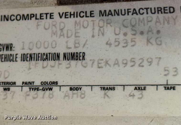 image for item DX1356 1984 Ford F350 dump flatbed pickup truck