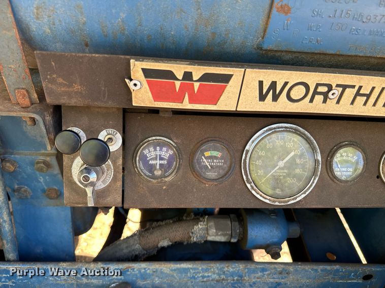image for item DX1360 1967 Worthington 1866 air compressor