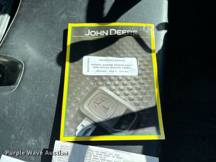 image for item DX1365 2020 John Deere XUV835M utility vehicle