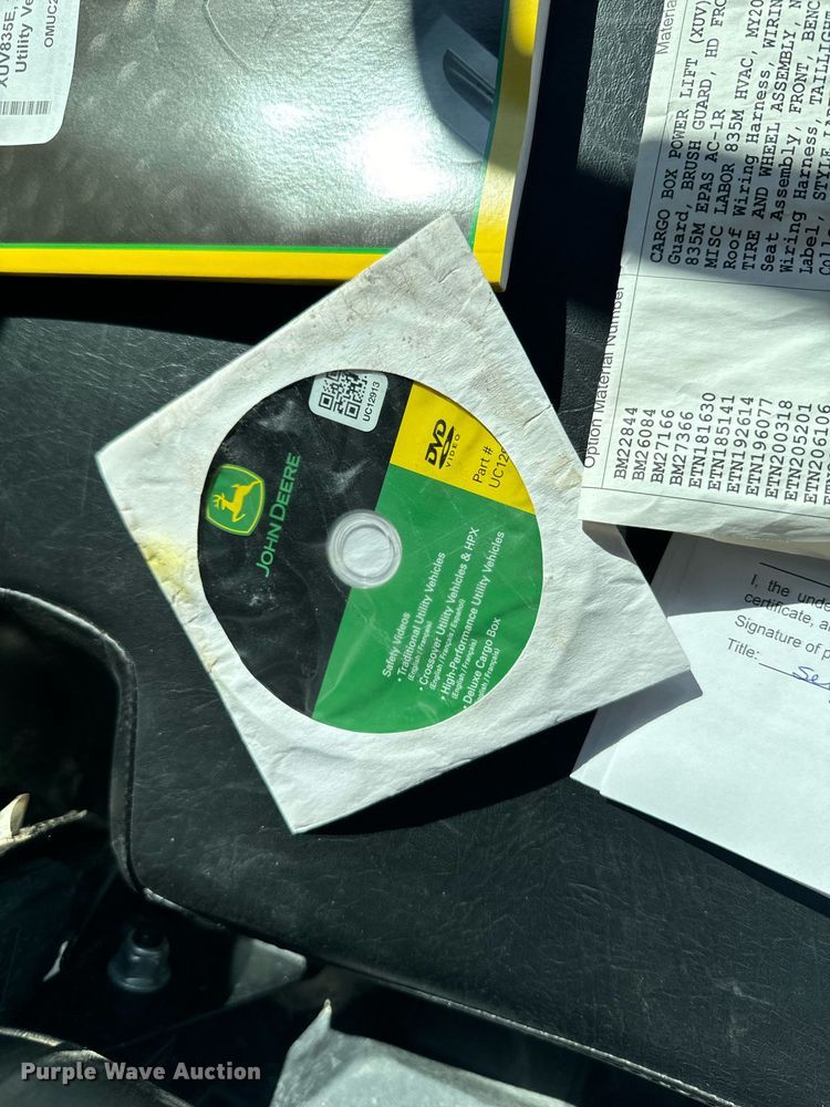 image for item DX1365 2020 John Deere XUV835M utility vehicle