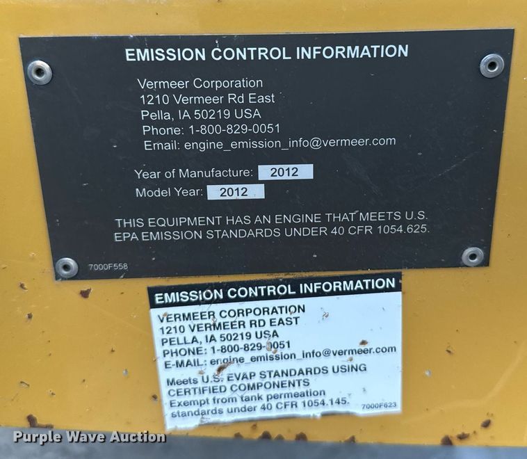 image for item DX3653 2012 Vermeer BC600XL wood chipper