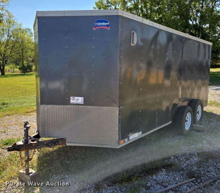 image for item EE8555 2019 United Trailers enclosed cargo trailer
