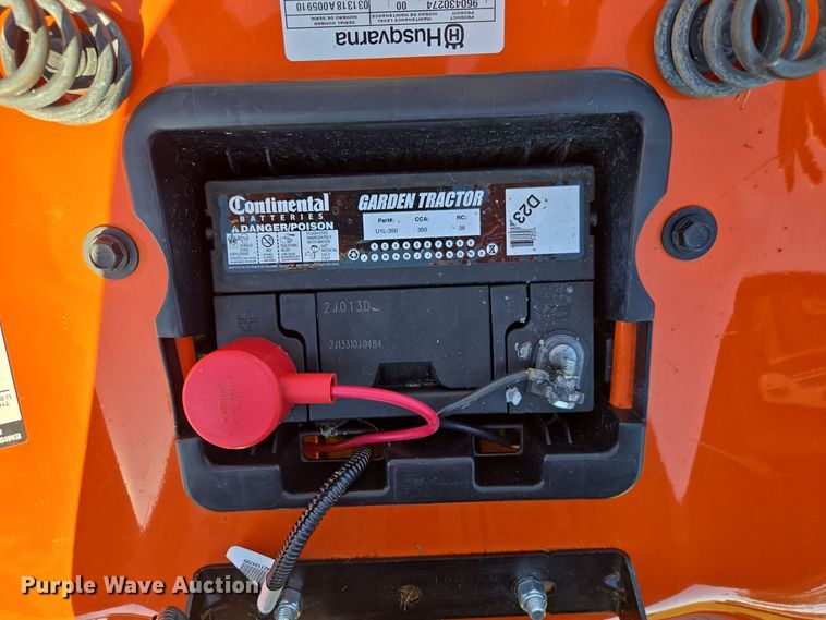 image for item EE8574 2018 Husqvarna  YTH 20K42 lawn mower