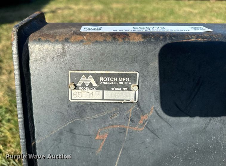 image for item EG6773 Notch MFG 66 MF skid steer manure forks